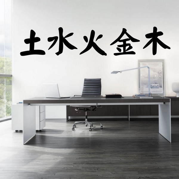 Exemple de stickers muraux: Feu Chinois